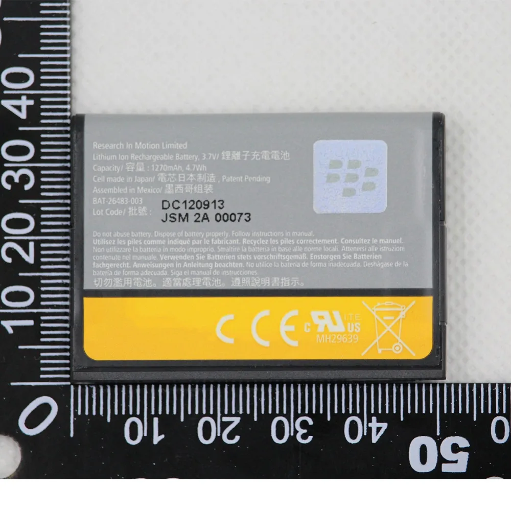 2 шт. 1270 мА/ч F-S1 Батарея для Blackberry фонарь 9810 9800 слайдер FS1 мобильный телефон |