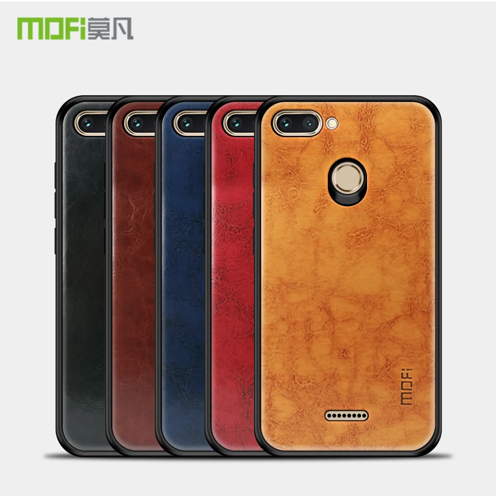 Чехол для Redmi 6 оригинальный силиконовый чехол MOFI из искусственной кожи телефона
