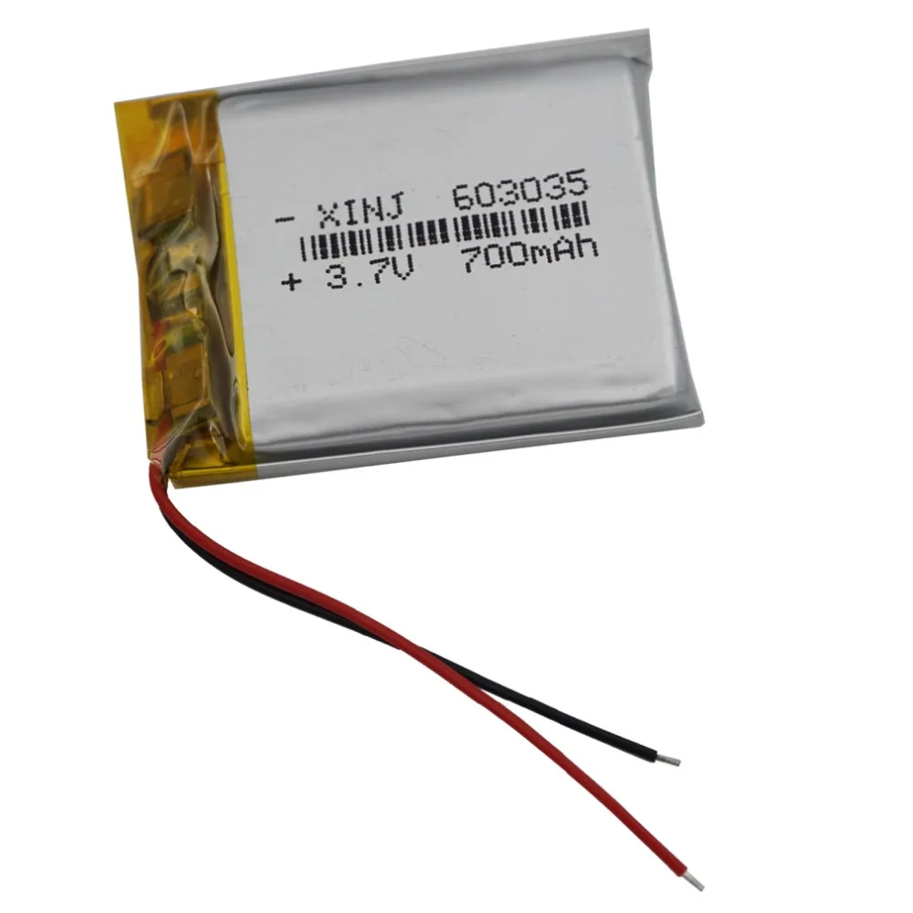 

XINJ 3.7V 700mAh Lithium Polymer Battery Li ion li-po cell For E-book MP5/MP4 E-book Driving Telephone watches Tablet PC 603035