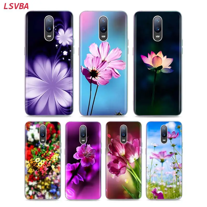 Силиконовый чехол LSVAB с цветами для OPPO Reno Z 10X Zoom F11 F9 F7 F5 A7 R9S R17 Realme 2 C2 3 Pro | Мобильные