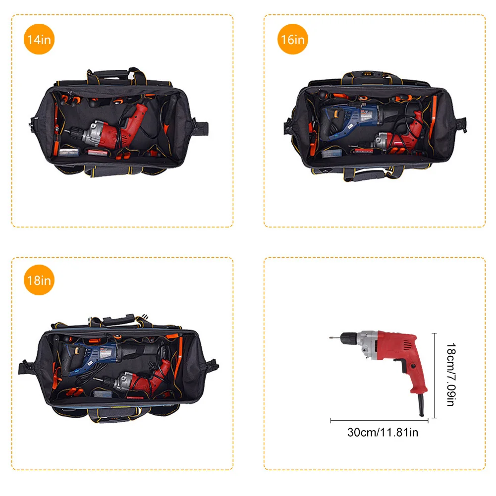 Многофункциональный инструмент сумка большой Ёмкость утолщаются Профессиональный Ткань Оксфорд Инструменты для ремонта сумка