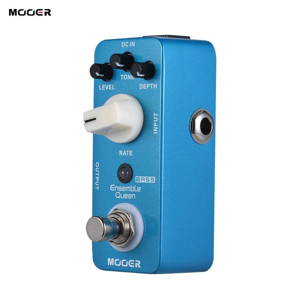 MOOER Ensemble Queen Bass Chorus Effect Pedal True Bypass Full Metal