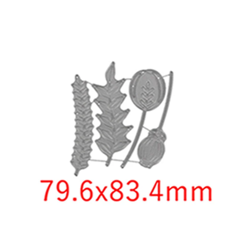 Кактус папоротник трава сорняки широколистные цветы полевые цветы металлические режущие штампы для DIY скрапбукинга изготовление бумажных открыток новые - Цвет: Picture 8