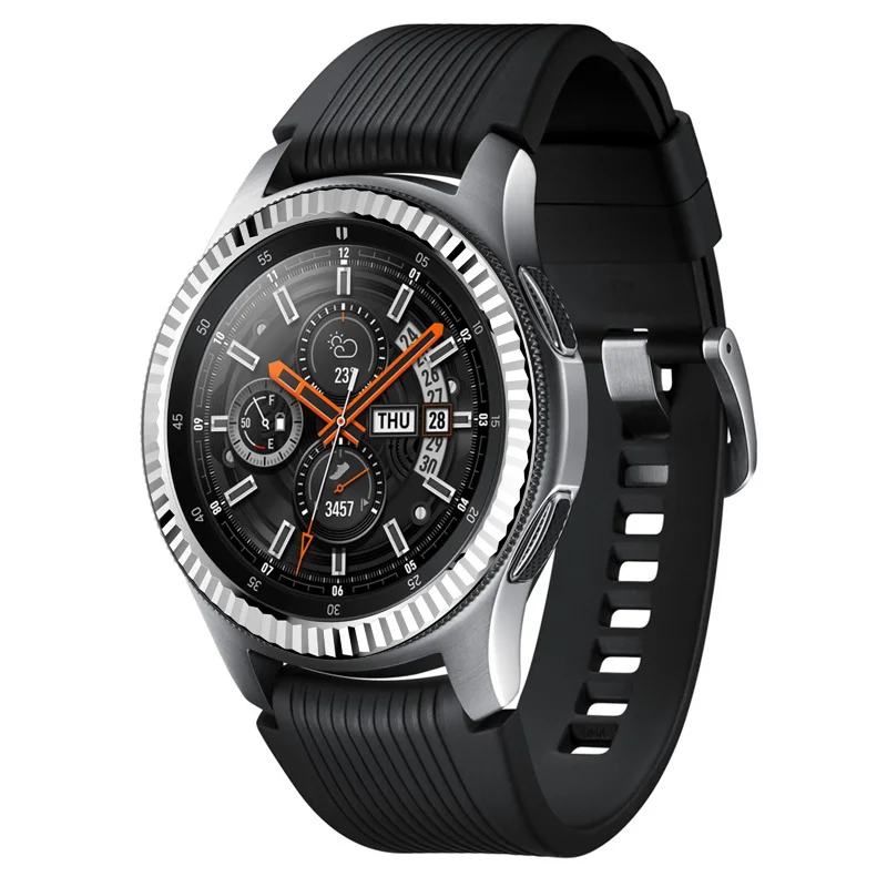 Bezel Ring Adhesive Cover Anti Scratch Stainless Steel for Samsung