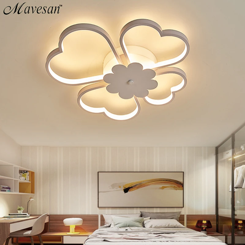 

Acrylic kids led ceiling lights for study room flowers Lighting fixtures lampe led plafond Plafond home 36W 54W lampara techo