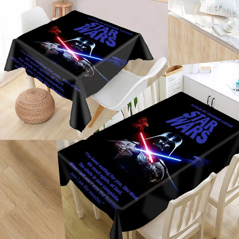 

New Arrival Custom Star Wars Tablecloth Waterproof Oilproof Dinner Table Cover Home Textile More Size