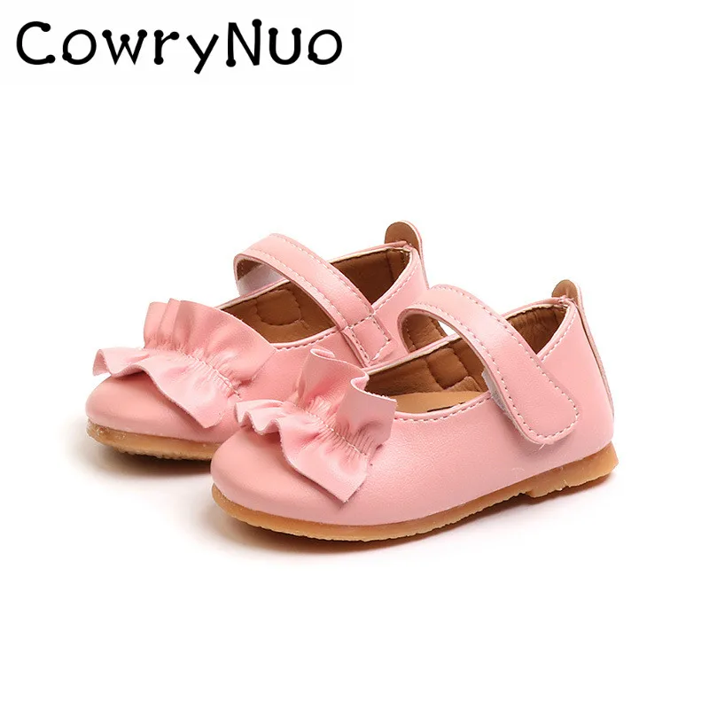 Insole 11.5 13.5cm Autumn 0 2 Year Little Girl Leather Shoes Lace