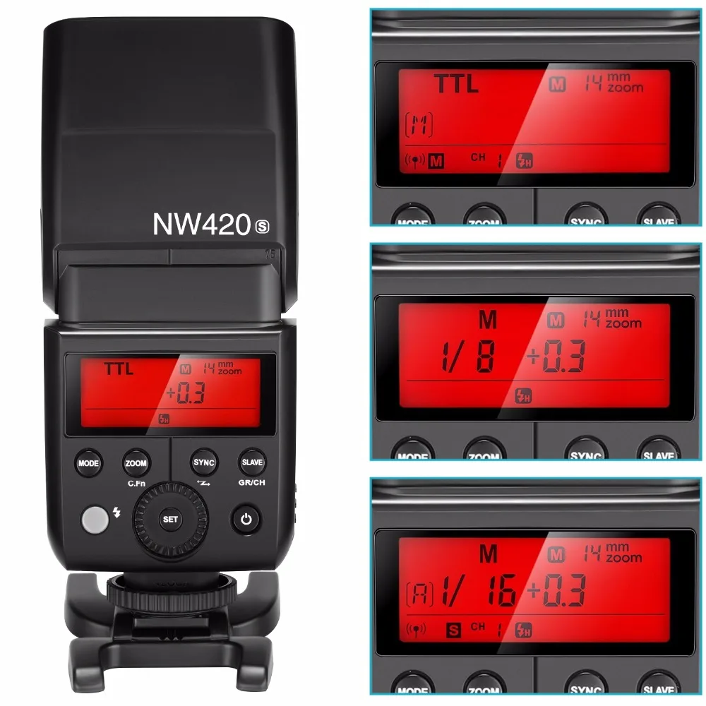 Neewer 2 4G HSS 1/8000 s ttl Беспроводная вспышка Speedlite с батареей для sony|Фотовспышки| |