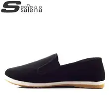 Мужские лоферы; мужская обувь на плоской подошве; удобная парусиновая обувь в стиле «Старый Пекин»; коллекция года; сезон весна-лето; дышащая обувь без застежки; Лидер продаж;# B1258