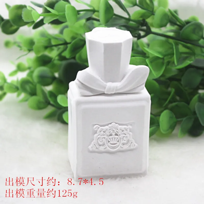 Solid Plaster Perfume bottle mold Creative Soap Mold 3D Clay Craft Bath Soap Making Silicone Molds