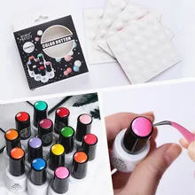 25 шт BORN PRETTY Label стикер цвет ногтей кнопка для УФ гель-лака Белый силиконовый цветной дисплей лейкопластырь маникюрный набор