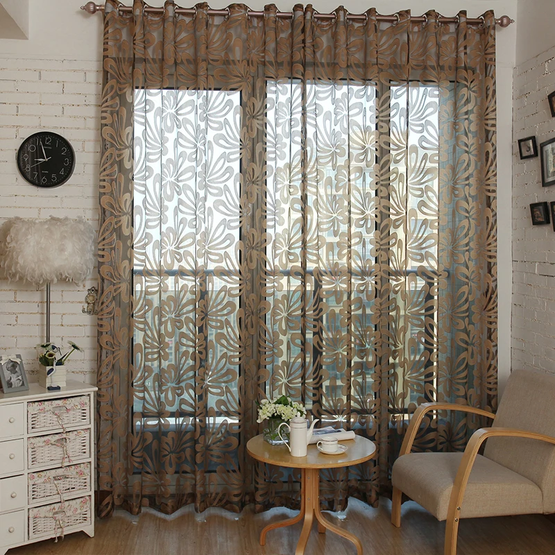 

Geometric Modern Window Sheer Curtain Panels for Living Room The Bedroom Kitchen Blinds window Treatments Draperies AA Z