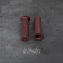 1 пара OLDBONES Универсальный кафе гонщик для Ретро винтажный мотоцикл рыбные весы 22 мм рукоятки ручки Резиновый рукав темно-красный