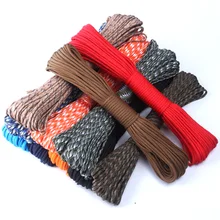 252 цветов Паракорд 550 парашютный шнур веревка Cuerda Escalada Mil Спецификация Тип III 7 нитей Паракорд Открытый набор для выживания