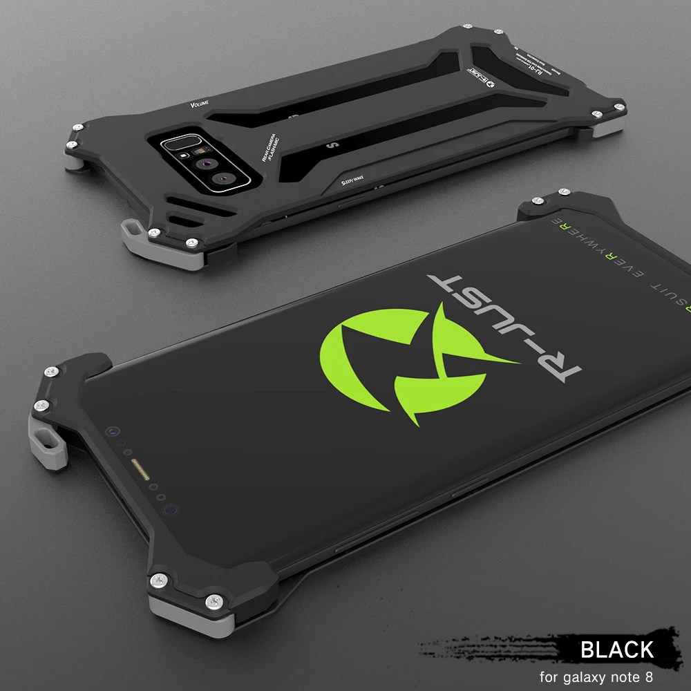 

R-JUST GUNDAM Metal Case for SAMSUNG Galaxy Note 8 Aluminum Protective Cover Phone Cases for Galaxy Note8