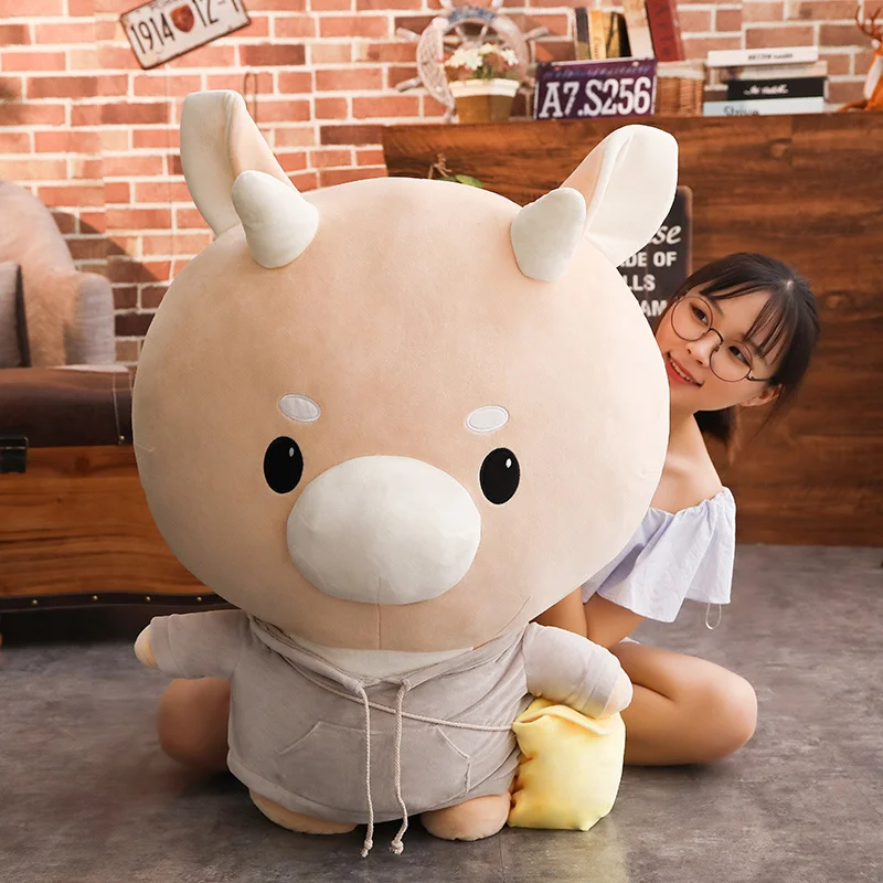 MIAOOWA 1PC 45/70CM Giant Korean Drama Jin Secretary Hard Cow Stuffed Plush Doll Cute Cattle Toys New Arrive Korean TV Kids Gift