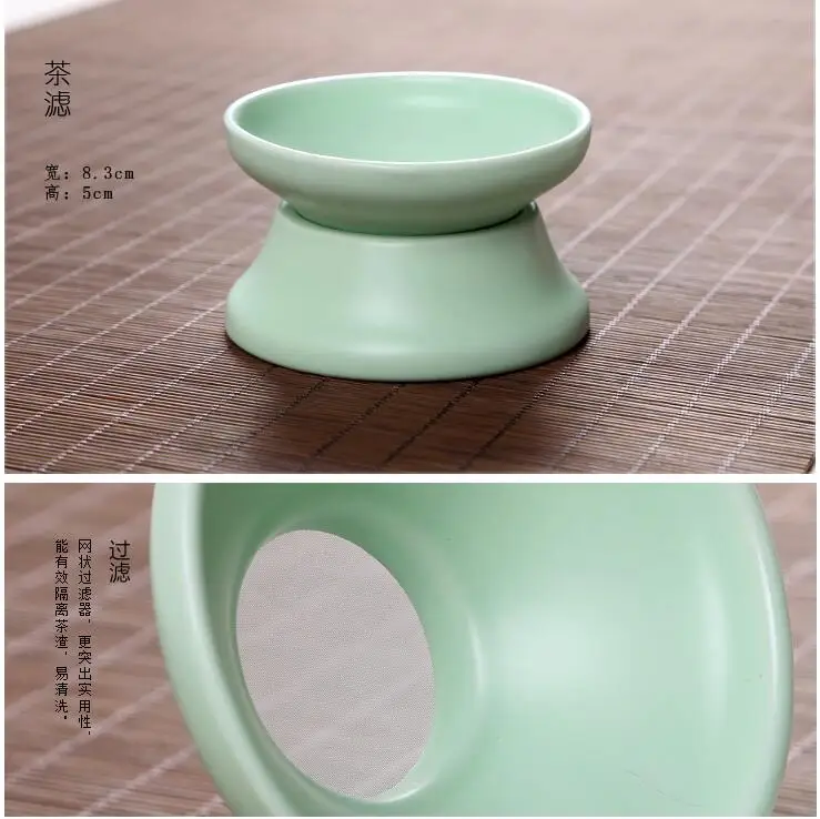 Топ керамика чайный набор 10 шт. чайный набор ремесла ручной работы лучший кунгфу Исин руяо чайный набор