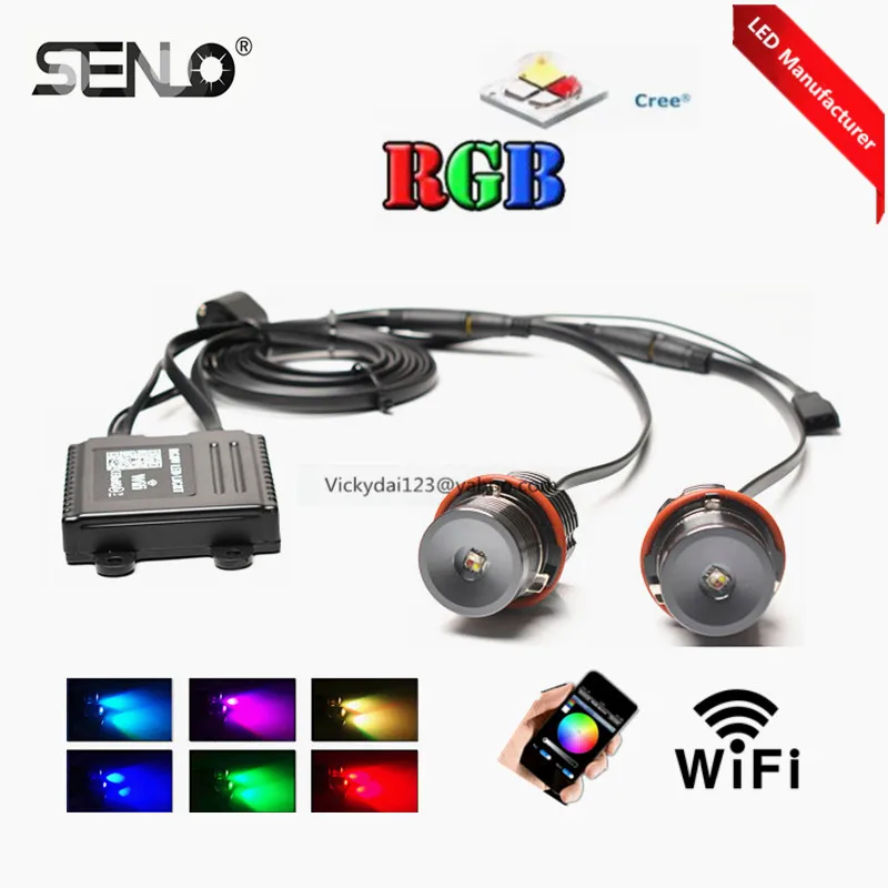 Популярная модель 2019 года светодиодная rgb подсветка Angel Eye E39 E60LCI 20 Вт canbus