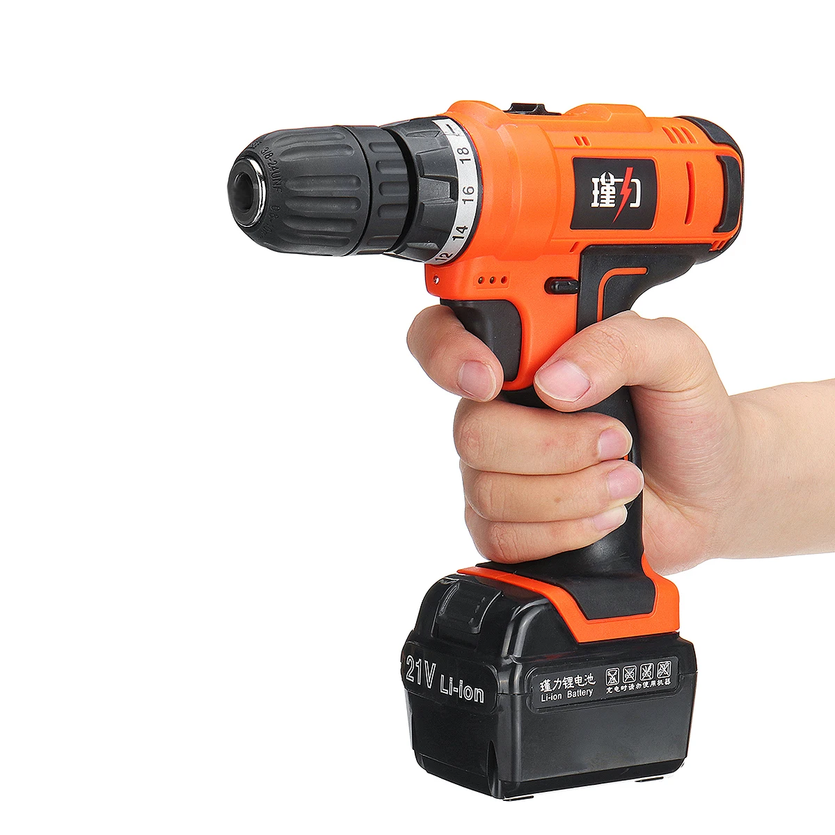 

21V LED Electric Screwdriver Rechargeable Cordless Power Hammer Drill Driver Dual Speed Reverse