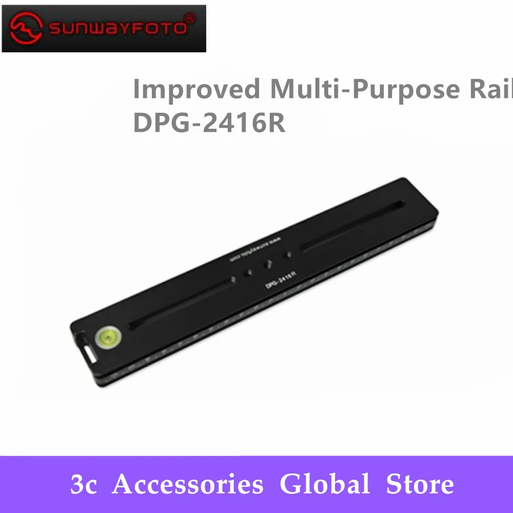 

SUNWAYFOTO Improved Multi-PurposeRail DPG-2416R Tripod Head Quick Release Plate for DSLR Camera Professional Monopod