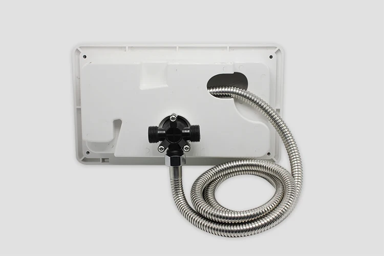 rv outdoor shower faucet black exterior shower box kit for rv