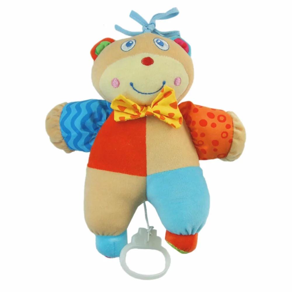 Baby Kids Mechanical Pull Bell Cartoon Music Toys Animal Musical Rope