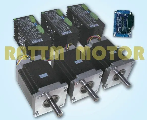

3 axis Nema42 Stepper motor 2980oz-in CNC Router Mill controller Kit