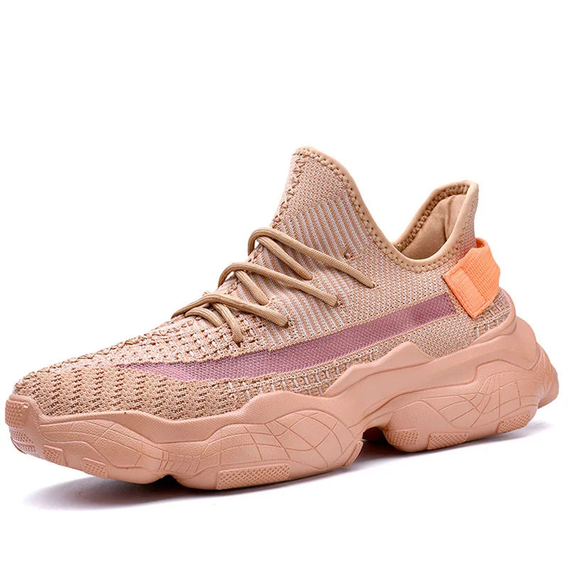 

MSFSIR 2019 Knitting Run Men Running Shoes Brand Fabric Sport Shoes For Men Outdoor Athletic Breathable Sport Shoes For Men