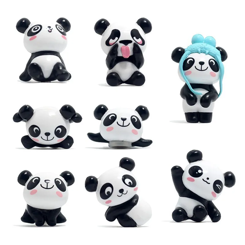 8 шт. мультяшная панда, наклейка на холодильник, сувенирная магнитная наклейка s, детские подарки, держатель для домашнего сообщения, съемные магниты на холодильник из смолы
