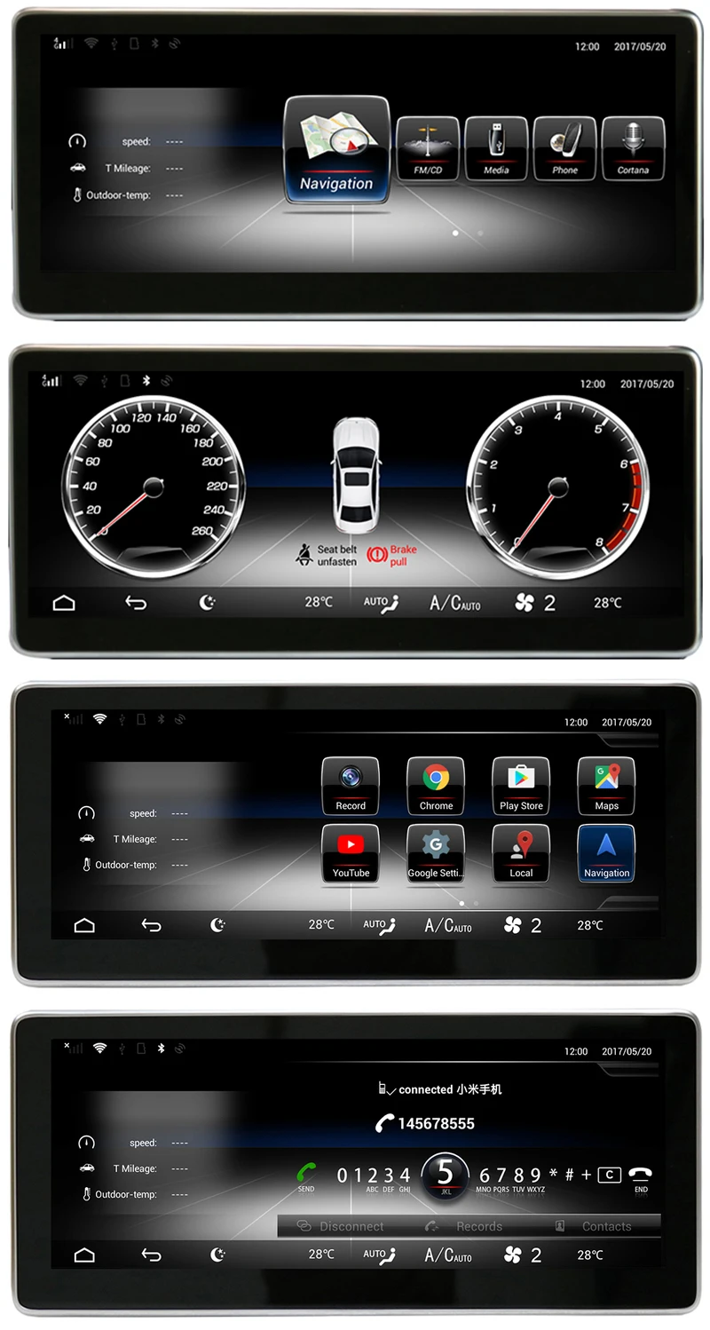 Liislee Car Multimedia Player NAVI For Mercedes Benz MB C Class W205 C205 A205 S205 2015~2018 Car Radio Stereo GPS Navigation (9)