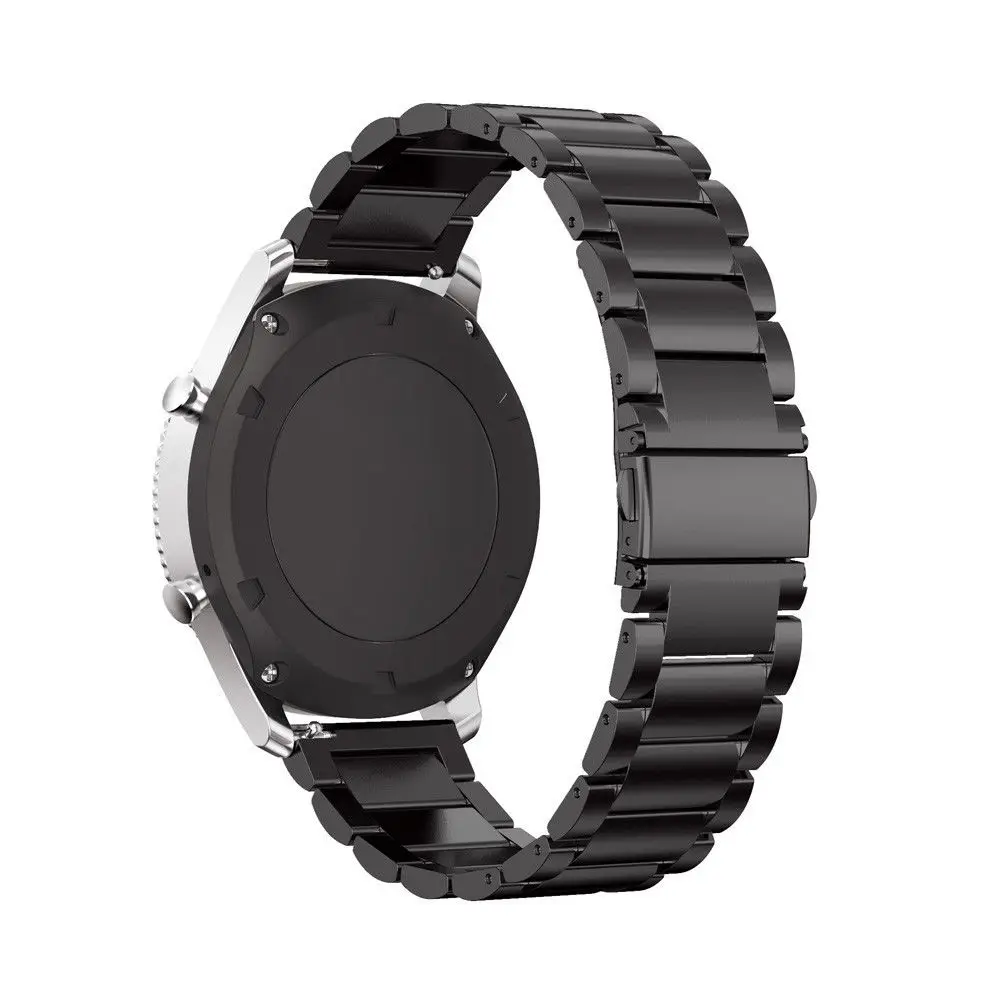 Ремешок из нержавеющей стали для samsung gear S3 Frontier Galaxy Watch 46 мм 42 мм Классический 22 мм ремешок для часов браслет ремень amazfit bip ремень