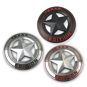 

New Texas Edition Star Pattern Logo 3D JDM Stickers for JEEP Emblem Decal Metal Vinyl Auto Accessories Car Stickers and Decals