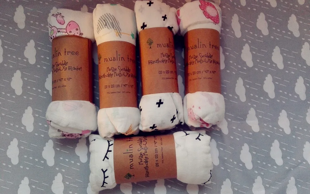 Newborn Muslin Tree swaddle quality better than Aden Anais Baby Multi