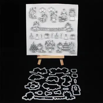 

KSCRAFT Unicorn Party Metal Cutting Dies or Stamp for DIY Scrapbooking/photo album Decorative Embossing DIY Paper Cards