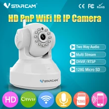 VStarcam Wireless Pan Tilt IP Network WiFi Camera with Two-Way Audio and Night Vision C7837WIP