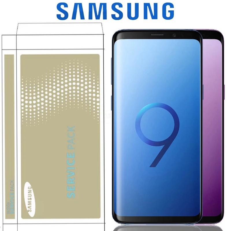 Дисплей 2960*1440 с ЖК-дисплеем рамкой для SAMSUNG Galaxy S9 + Plus G960 G965 цифровым