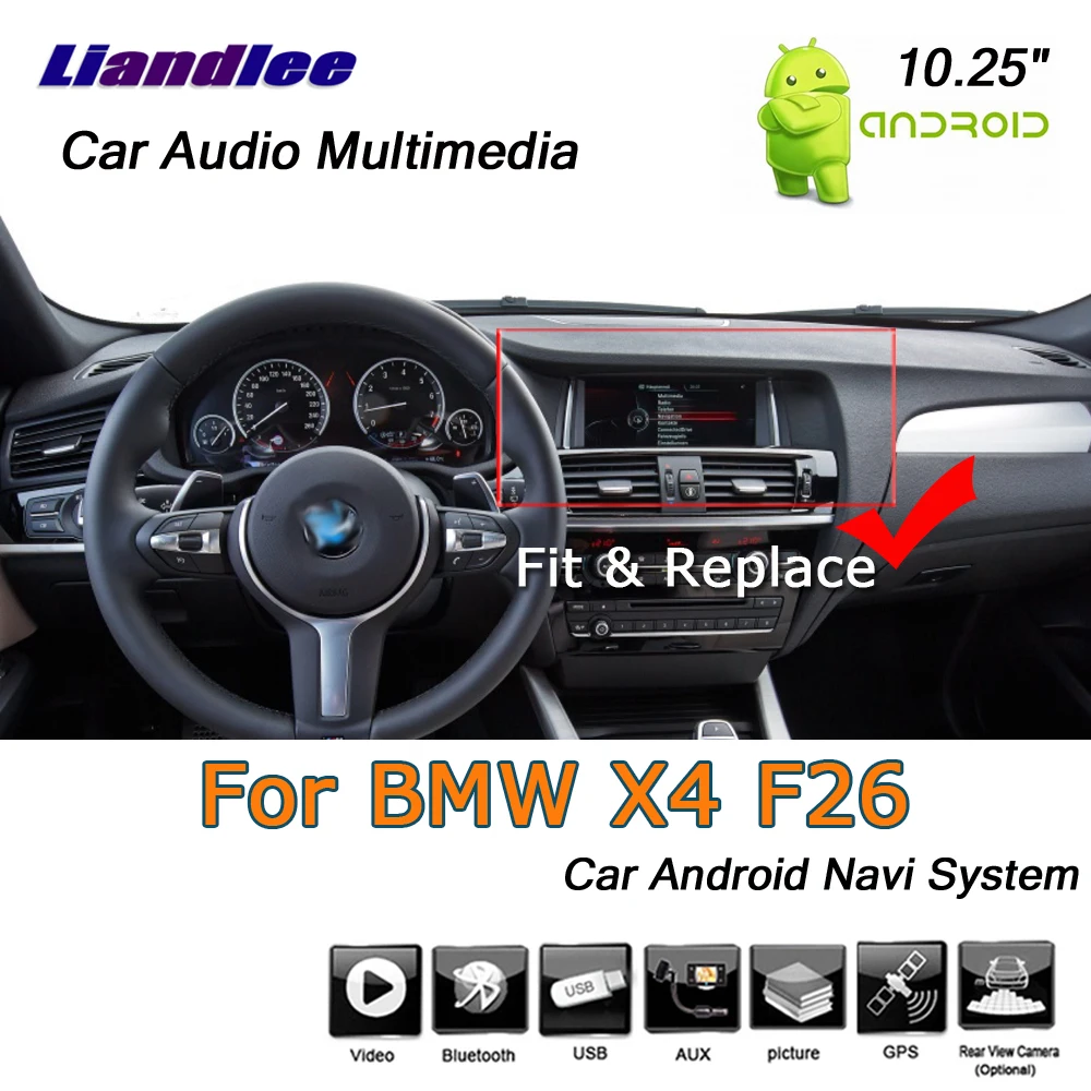 Liandlee 10,2" Android автомобиль для BMW X4 F26~ поддержка оригинальной стерео Viedo Aux Wifi gps карта Navi навигация Мультимедиа