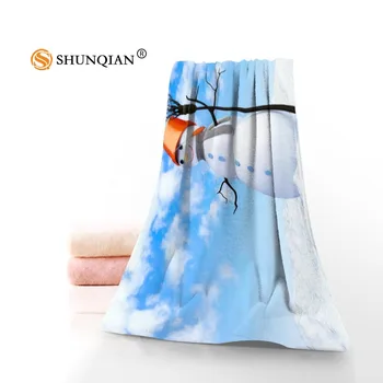 

New Custom Nowman Towel Printed Cotton Face/Bath Towels Microfiber Fabric For Kids Men Women Shower Towels