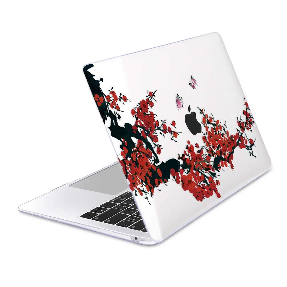 Чехол для ноутбука с цветами для Apple MacBook Air 11 12 13 15 16 дюймов Сенсорная панель A2141 A2159 A1932 мягкий пластиковый жесткий чехол - Цвет: Z389