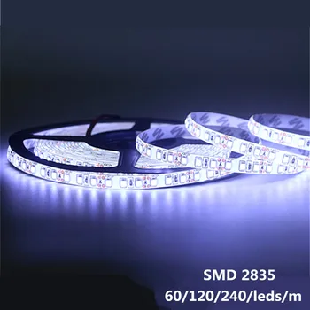 

DC 12V Strip Led Light Tape 2835 Non Waterproof Warm White 12V DC 60LED/M 120LED/M 240LED/M Led Flexible Strip Tape Lamp Diode