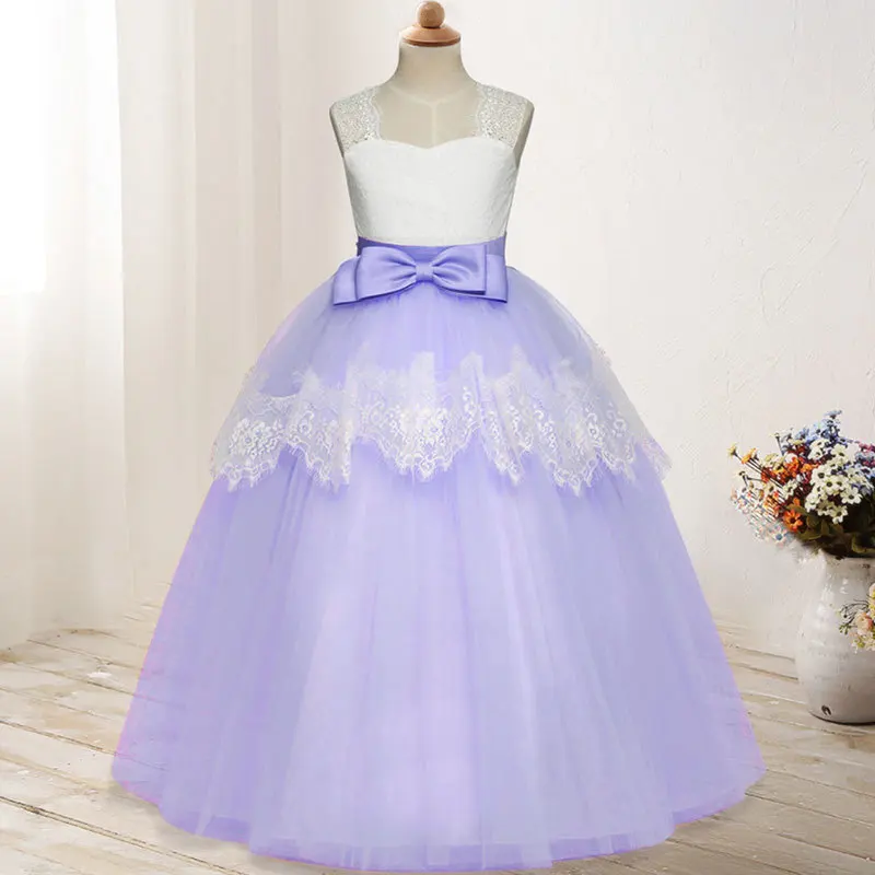 Нарядное платье с цветочными лепестками для девочек; Детские наряды подружки невесты; элегантное платье для девочек; Vestido; нарядное платье для выпускного бала; костюм принцессы