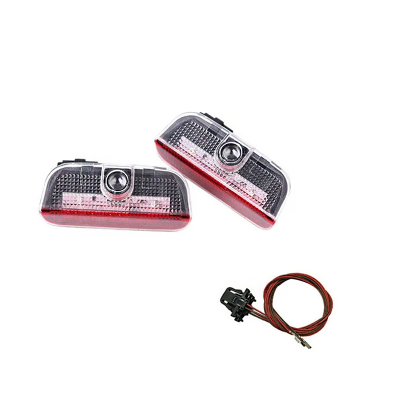 2X Car LED Door Warning Light welcome Logo Projector For VW Passat B6 B7 CC Golf 5 6 7 Jetta MK5 MK6 MK7 Tiguan Scirocco EOS источник света для авто eco fri led 2 x canbus t10 w5w samsung 5630 smd vw golf 5 6 jetta 3c passat cc b7 tiguan bmw benz audi