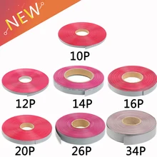 10/5/1 метр 1,27 мм серый плоский ленточный кабель провода 10 12P 14P 16P 20P 26P 34P 40P UL2651 300V Для 2,54 мм разъем IDC