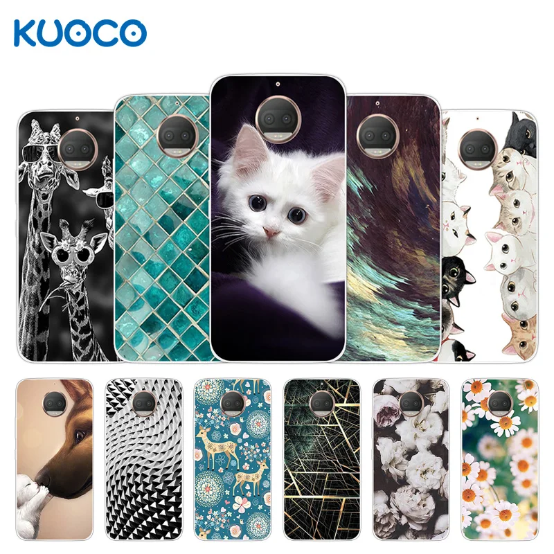 

5.5'' Case For Motorola Moto G5S Plus Soft Silicone For Moto XT1803 XT1805 XT1804 Giraffe Design Cover For Moto G 5S Plus