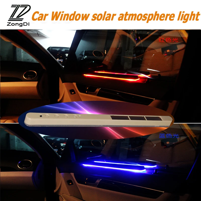 

ZD 1PC Car Styling Window Solar Atmosphere Light LED For Hyundai Tucson 2017 Solaris ix35 i30 Suzuki Swift Mitsubish ASX Mazda