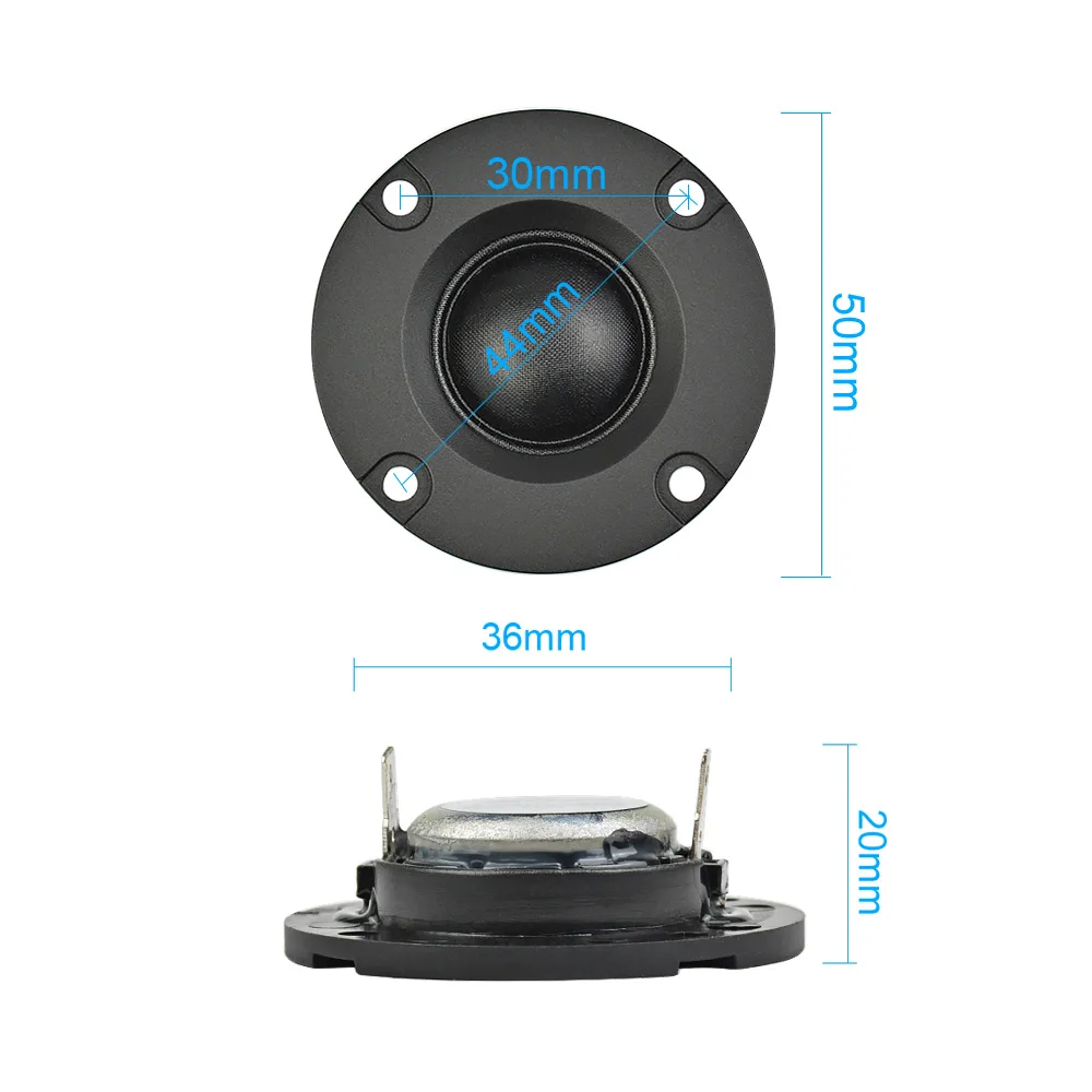 AIYIMA 2inch 4ohm 20W Dome Tweeter Audio Speaker Tweeters Treble Hifi Silk Film Portable Mini Loudspeaker 50MM Home Theater 2PCS