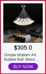 Простой современный книги по искусству пузырь шарообразный стеклянный подвесной светильник для спальни обеденная костюмы магазин кафе