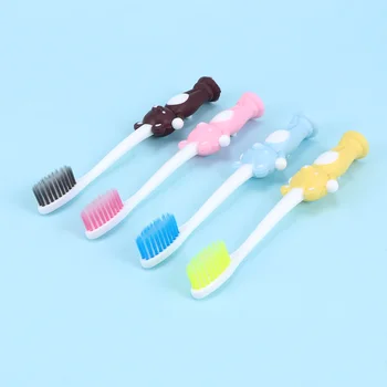 

4pcs/set Soft-bristled Toothbrush for Children Teeth Cartoon Character Bear Training Toothbrushes Baby Dental Care Tooth Brush