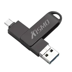 Kismo 3 в 1 USB3.0 Тип-C в коробке sub Флеш накопитель 16 ГБ 32 ГБ 64 ГБ 128 ГБ Micro USB устройство чтения карт памяти портативный флэш-накопитель для