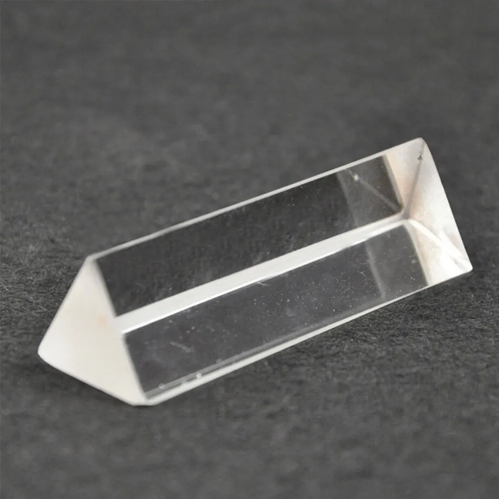 Optical Glass Triple Prism Lens Tranparent Physics Teaching Student Spectrum